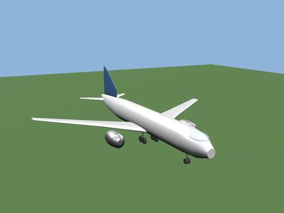 Airliner: a 3D model built by Godotwright
