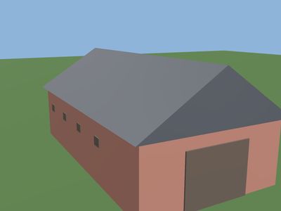 Barn: a 3D model built by Godotwright