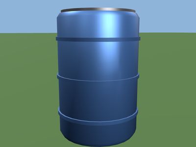Barrel: a 3D model built by Godotwright