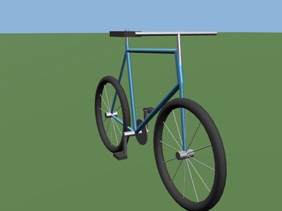 Bicycle: a 3D model built by Godotwright