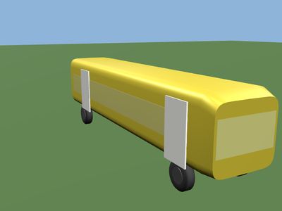 Bus: a 3D model built by Godotwright