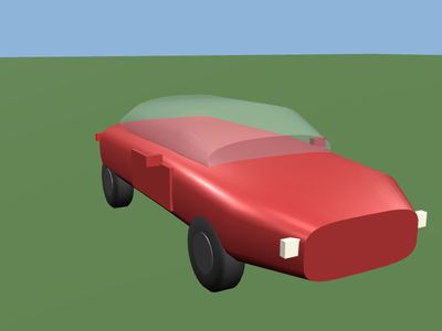 Car: a 3D model built by Godotwright