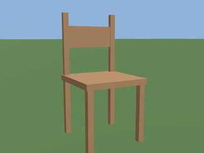 Chair: a 3D model built by Godotwright