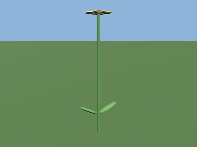 Flower: a 3D model built by Godotwright