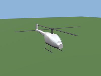 Helicopter: a 3D model built by Godotwright