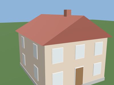 House: a 3D model built by Godotwright