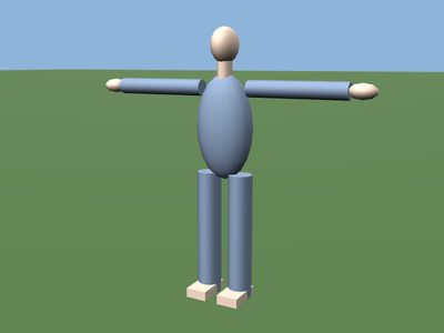 Humanoid: a 3D model built by Godotwright