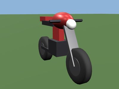 Motorcycle: a 3D model built by Godotwright