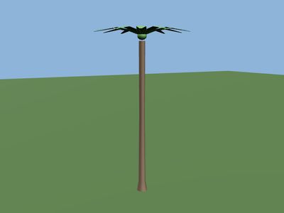 Palm: a 3D model built by Godotwright