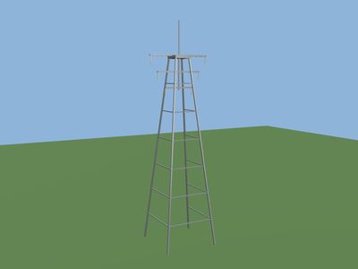 Power pylon: a 3D model built by Godotwright