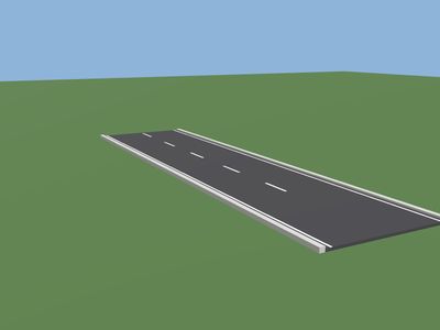 Road: a 3D model built by Godotwright