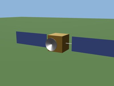 Satellite: a 3D model built by Godotwright