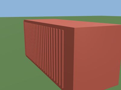 Shipping container: a 3D model built by Godotwright