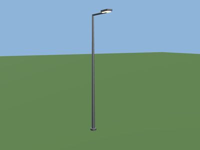 Street lamp: a 3D model built by Godotwright