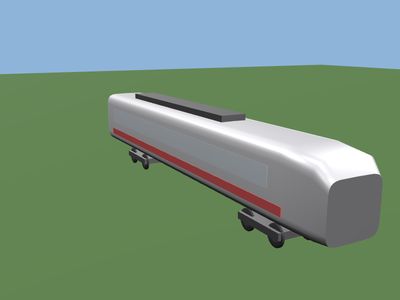 Train: a 3D model built by Godotwright