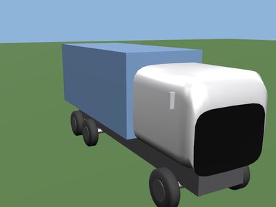 Truck: a 3D model built by Godotwright